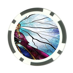 Anna Disney Frozen Stained Glass Poker Chip Card Guard (10 Pack) by artworkshop