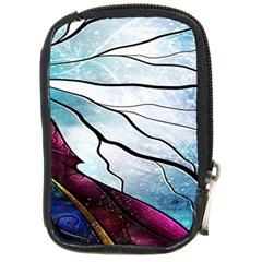 Anna Disney Frozen Stained Glass Compact Camera Leather Case by artworkshop