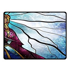 Anna Disney Frozen Stained Glass Fleece Blanket (small) by artworkshop