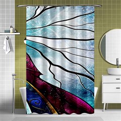 Anna Disney Frozen Stained Glass Shower Curtain 48  X 72  (small)  by artworkshop