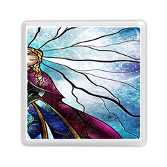 Anna Disney Frozen Stained Glass Memory Card Reader (square) by artworkshop