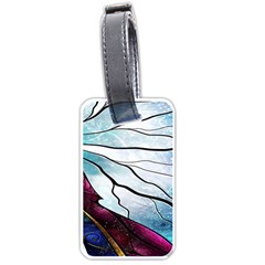 Anna Disney Frozen Stained Glass Luggage Tag (one Side) by artworkshop