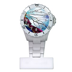 Anna Disney Frozen Stained Glass Plastic Nurses Watch by artworkshop