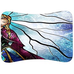 Anna Disney Frozen Stained Glass Velour Seat Head Rest Cushion by artworkshop