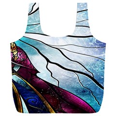 Anna Disney Frozen Stained Glass Full Print Recycle Bag (xxxl)