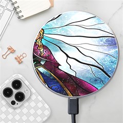 Anna Disney Frozen Stained Glass Wireless Charger by artworkshop