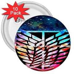 Attack On Titan Shingeki Galaxy 3  Buttons (10 Pack)  by artworkshop