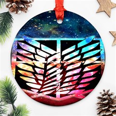 Attack On Titan Shingeki Galaxy Ornament (round) by artworkshop