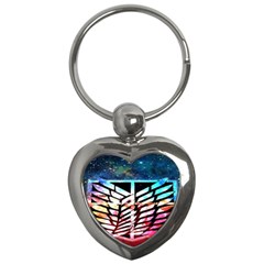 Attack On Titan Shingeki Galaxy Key Chain (heart) by artworkshop