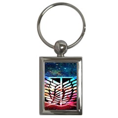 Attack On Titan Shingeki Galaxy Key Chain (rectangle) by artworkshop