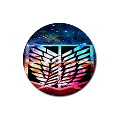 Attack On Titan Shingeki Galaxy Rubber Round Coaster (4 Pack) by artworkshop