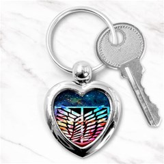 Attack On Titan Shingeki Galaxy Key Chain (heart) by artworkshop