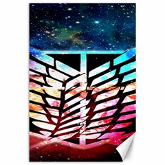 Attack On Titan Shingeki Galaxy Canvas 24  X 36  by artworkshop