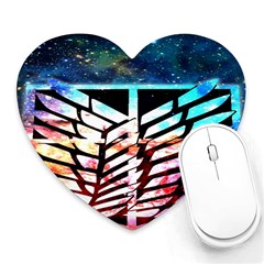 Attack On Titan Shingeki Galaxy Heart Mousepads by artworkshop