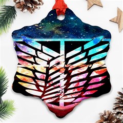 Attack On Titan Shingeki Galaxy Ornament (snowflake) by artworkshop