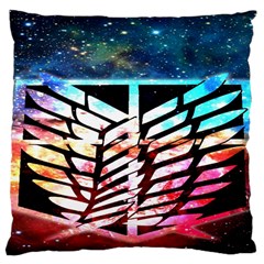 Attack On Titan Shingeki Galaxy Large Cushion Case (two Sides) by artworkshop