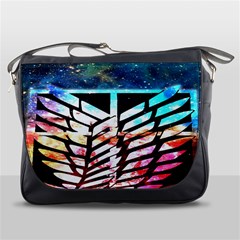 Attack On Titan Shingeki Galaxy Messenger Bag by artworkshop