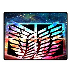 Attack On Titan Shingeki Galaxy Double Sided Fleece Blanket (small)  by artworkshop