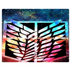 Attack On Titan Shingeki Galaxy Double Sided Flano Blanket (medium)  by artworkshop