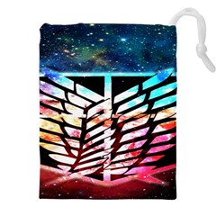 Attack On Titan Shingeki Galaxy Drawstring Pouch (5xl) by artworkshop