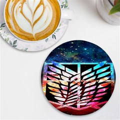 Attack On Titan Shingeki Galaxy Uv Print Round Tile Coaster