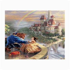 Beauty And The Beast Castle Small Glasses Cloth by artworkshop