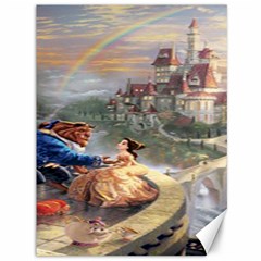 Beauty And The Beast Castle Canvas 36  X 48  by artworkshop