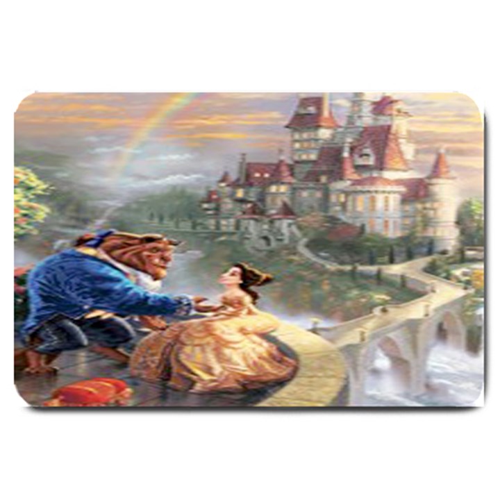 Beauty And The Beast Castle Large Doormat 