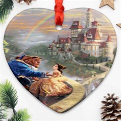 Beauty And The Beast Castle Ornament (heart)