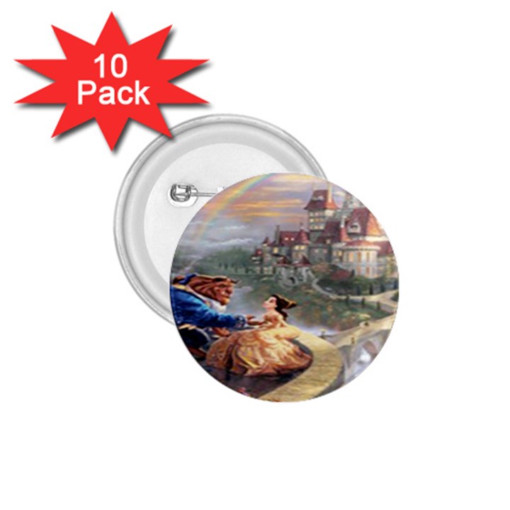 Beauty And The Beast Castle 1.75  Buttons (10 pack)