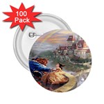 Beauty And The Beast Castle 2.25  Buttons (100 pack)  Front