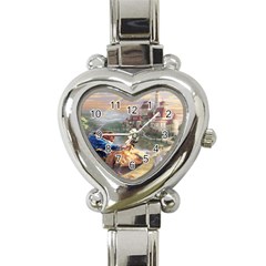 Beauty And The Beast Castle Heart Italian Charm Watch by artworkshop