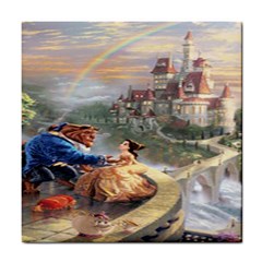 Beauty And The Beast Castle Tile Coaster