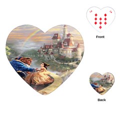 Beauty And The Beast Castle Playing Cards Single Design (heart) by artworkshop