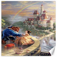 Beauty And The Beast Castle Canvas 16  X 16  by artworkshop