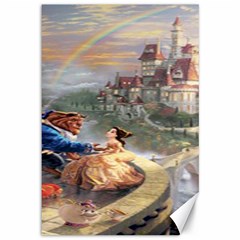 Beauty And The Beast Castle Canvas 12  X 18  by artworkshop