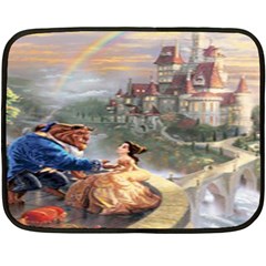 Beauty And The Beast Castle Fleece Blanket (mini) by artworkshop