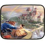 Beauty And The Beast Castle Double Sided Fleece Blanket (Mini)  35 x27  Blanket Front