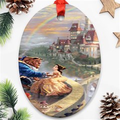 Beauty And The Beast Castle Ornament (oval) by artworkshop