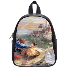 Beauty And The Beast Castle School Bag (small) by artworkshop