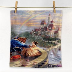 Beauty And The Beast Castle Face Towel by artworkshop