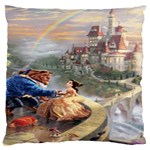 Beauty And The Beast Castle Large Cushion Case (Two Sides) Back