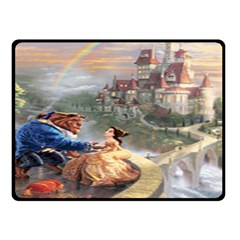 Beauty And The Beast Castle Double Sided Fleece Blanket (small)  by artworkshop