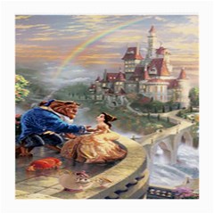 Beauty And The Beast Castle Medium Glasses Cloth by artworkshop