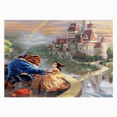 Beauty And The Beast Castle Large Glasses Cloth by artworkshop