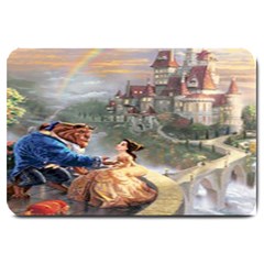 Beauty And The Beast Castle Large Doormat  by artworkshop