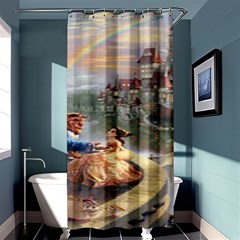 Beauty And The Beast Castle Shower Curtain 36  X 72  (stall)  by artworkshop