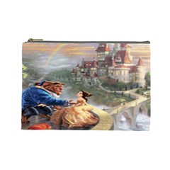 Beauty And The Beast Castle Cosmetic Bag (large) by artworkshop