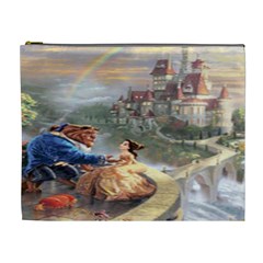 Beauty And The Beast Castle Cosmetic Bag (xl) by artworkshop