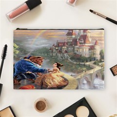 Beauty And The Beast Castle Cosmetic Bag (large) by artworkshop